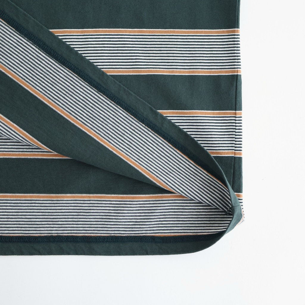 BORDER SS TOP #FOREST x S,BROWN [PMAV-CS04]
