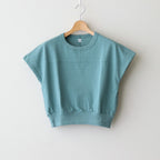 Co/Silk Nep Hem-Rib Football Sleeveless #DustTurquoise [BHSW25S3]