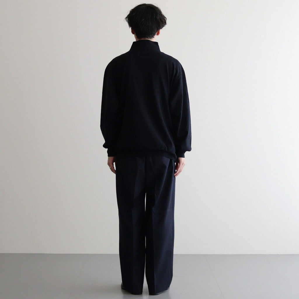 Co/Silk Nep Harf-Zip #BlackNavy [BHS24F038Si]