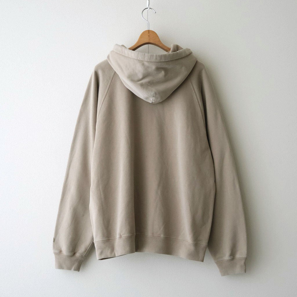 Garment Dyed Field Zip Up Hoodie #Beige [N26FH057]