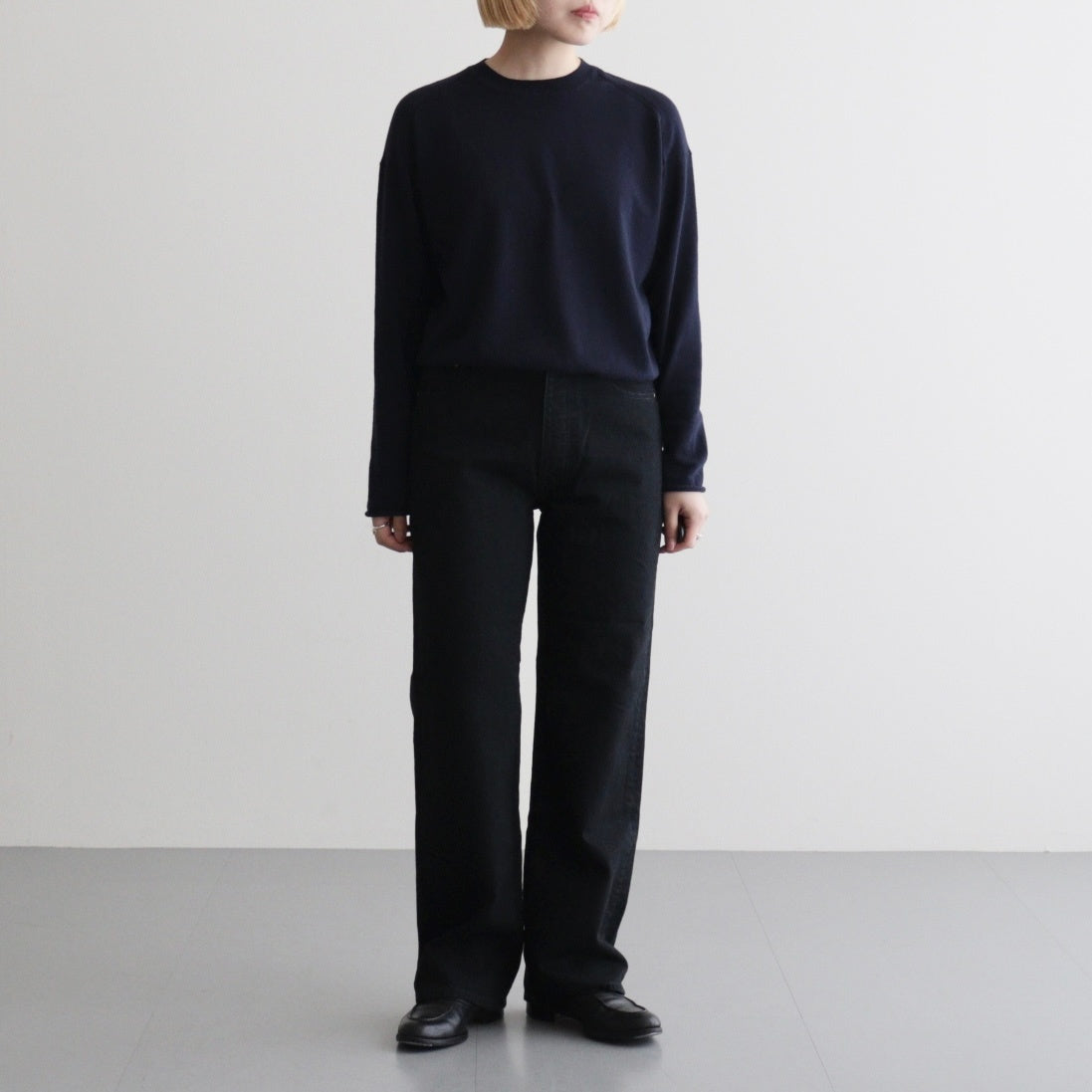 CO/HE PURE STRAIGHT DENIM #W BLACK [26S-BIS-PT05] - Diffusion 三重