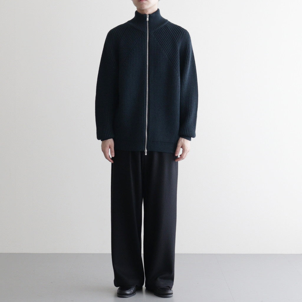 SIGNATURE DRIVERS KNIT #DARK GREEN×NAVY [BN-25FM-040]