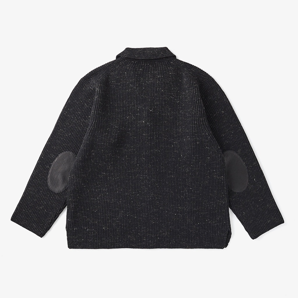 BLENDED KEMPI WOOL RAPEL CARDY #ONYX [252OJ-KN03]