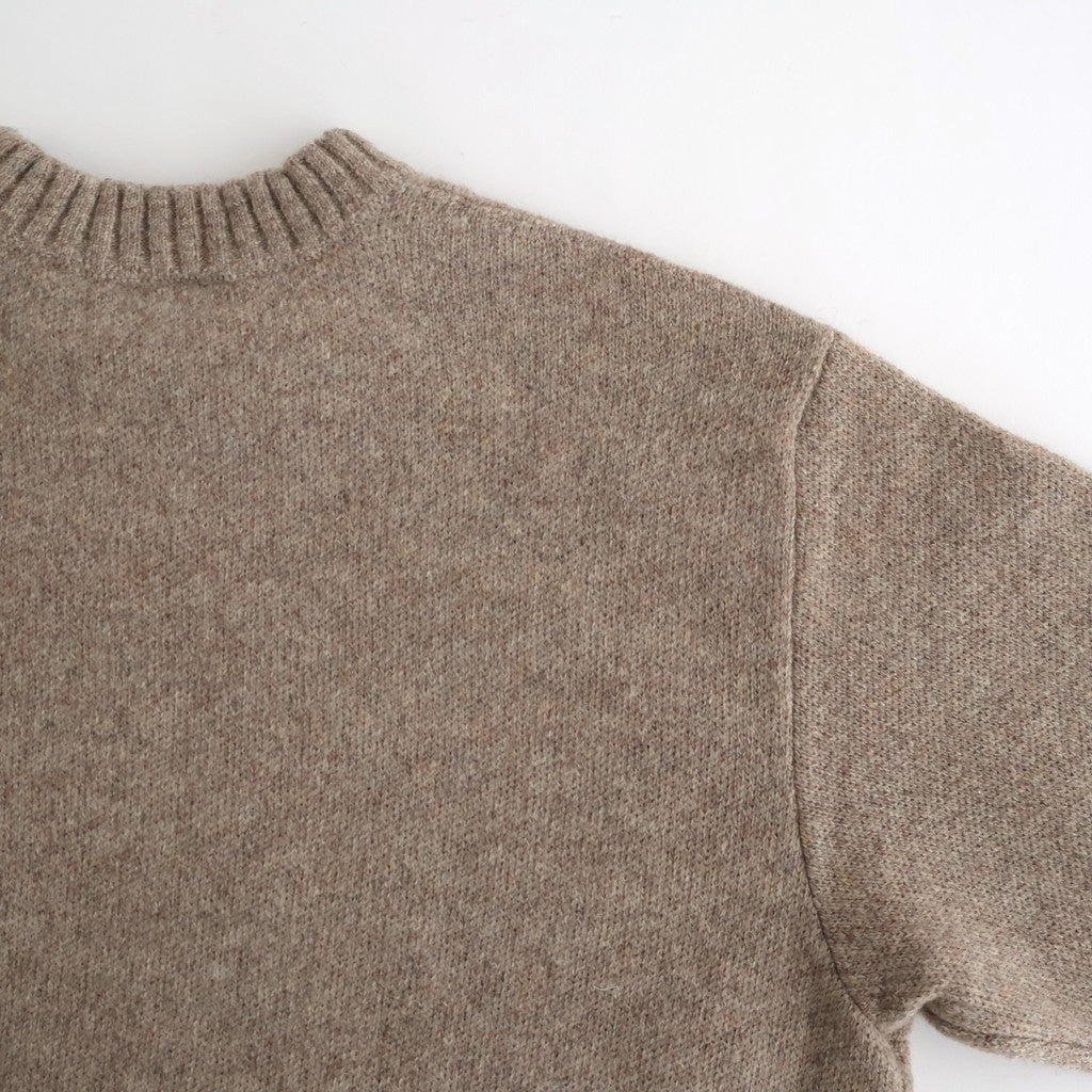 Yak felted sweat shirt #BEIGE×BEIGE [NEP-AW2301]