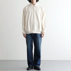 Co/Silk Nep Harf-zip P/O #Ivory [BHS25S037F26]