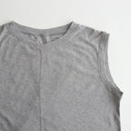 Giza Cotton Fraise Stitch Suleeveless #TOP Gray [NEP-SS2621]