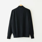 Lightweight All-yak POLO Cardigan #BLACK [NEP-AW2603]