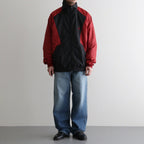 PANEL COLOR TRACK JACKET #RED/BLK [DNS26B02]