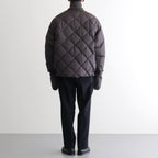 HIGH-COUNT SILK MITTEN PUFF JACKET #WHISKY [252OJ-JK13]