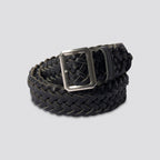 LEATHER MESH BELT #BLACK [PMAV-AC06]
