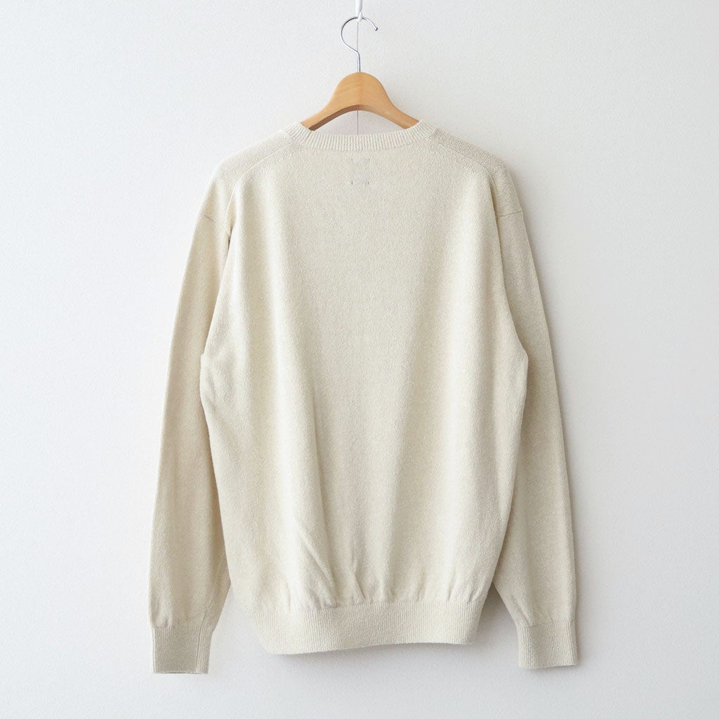 REVIVAL SILK CREW NECK #IVORY [BN-26SM-041]