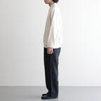 DOUBLE PLEATED EASY TROUSERS #BLACK [A26A22PT02C]