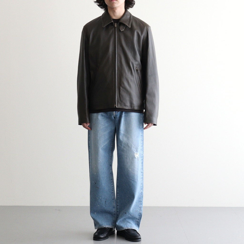 USED-FINISHED 13.5oz STRAIGHT DENIM #110 INDIGO [17062 40027]