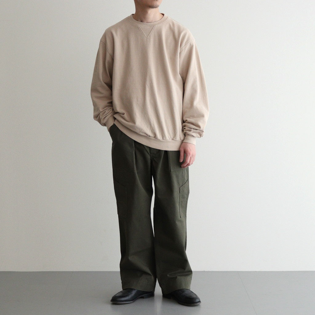 SEED STITCH LONG SLEEVE TOP #SAND BEIGE [PMAT-CL03]