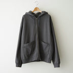 Garment Dyed Field Zip Up Hoodie #Asphalt Gray [N26FH057]