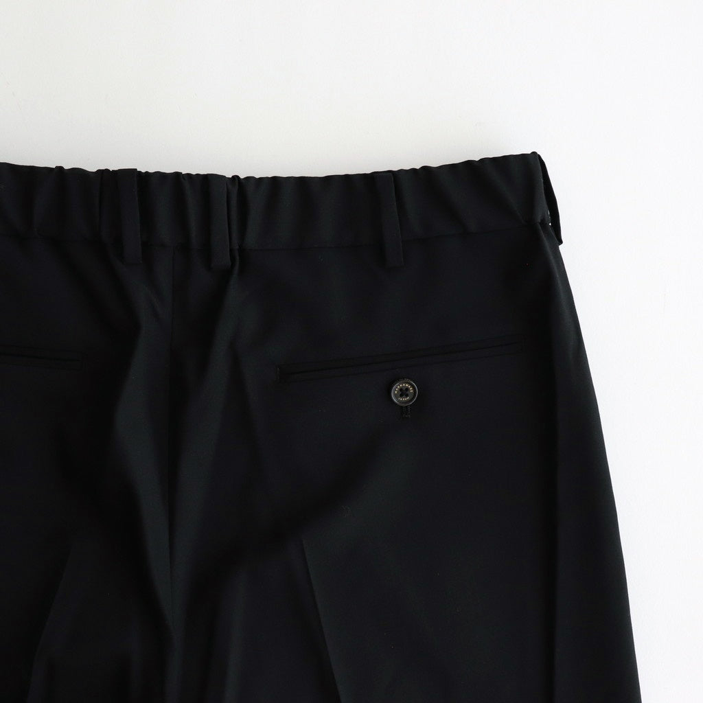 CLASSIC FIT DOUBLE PLEATED TROUSERS #BLACK [A25A11PT01C]