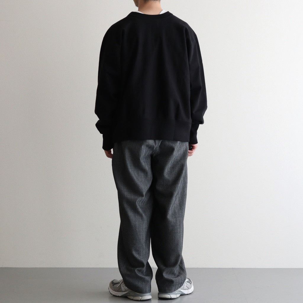 COCOON WIDE EASY PANTS #HERRINGBONE [M25C12PT03C]