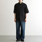 Silk-Co Voile Half-Sleeve Shirt #HeatherCharcoal [BHS26S036SiCo]