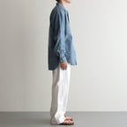 CHAMBRAY WORKADAY LS SHIRT #INDIGO(FADE) [PMAT-LS05]