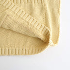 Cotton Fancy Yarn Crochet Collar Knit Jacket #Custard [NEP-SS2628]