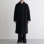 Classic Wool Balmacaan Coat #BlackNavy [BHS25F009]