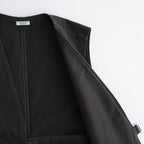 POPLIN CLOTH HUNTING VEST #FADED CHARCOAL [PMAV-VT01]