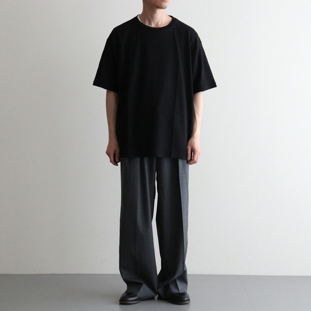 NORMANDY LINEN T-SHIRT #BLACK [BN-26SM-071]