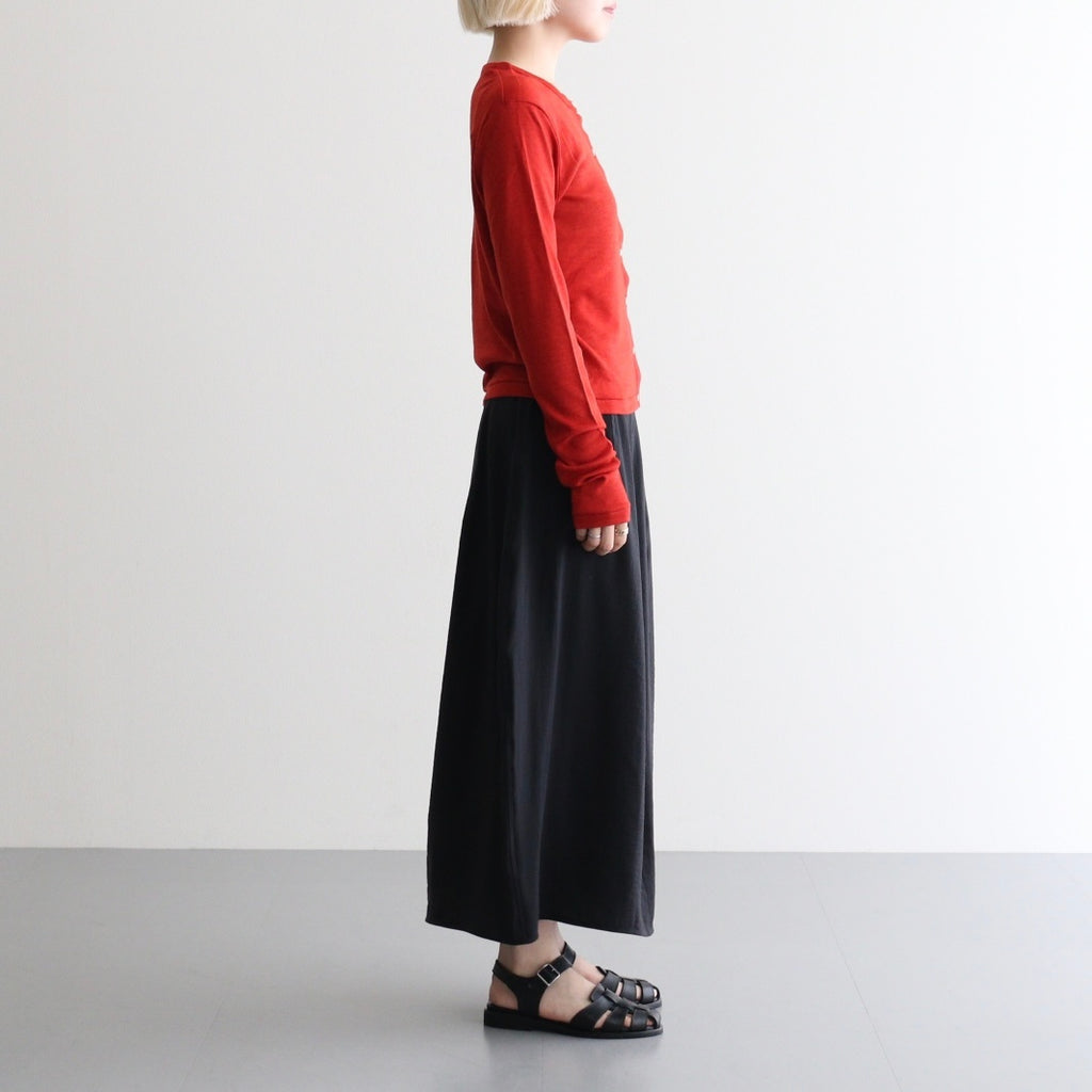 Wool Rib Cardigan #DarkRed [BHSW24F13F26]