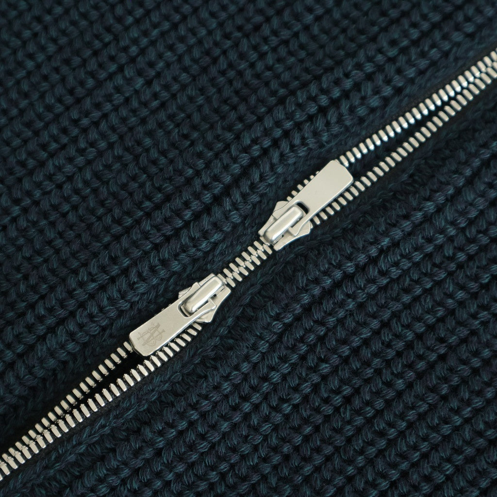 SIGNATURE DRIVERS KNIT #DARK GREEN×NAVY [BN-25FM-040]