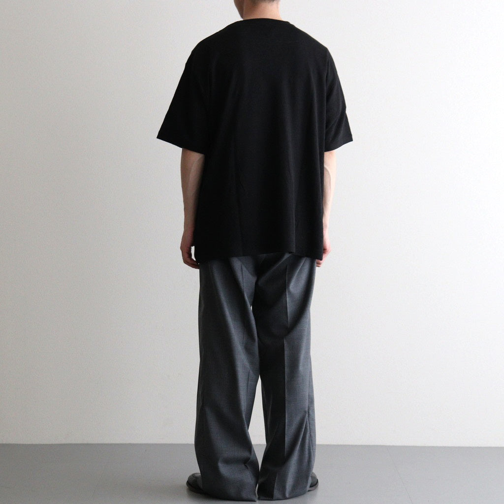 NORMANDY LINEN T-SHIRT #BLACK [BN-26SM-071]