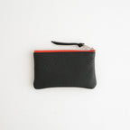 qualquer coisa pouch mini - taurillon #black×red