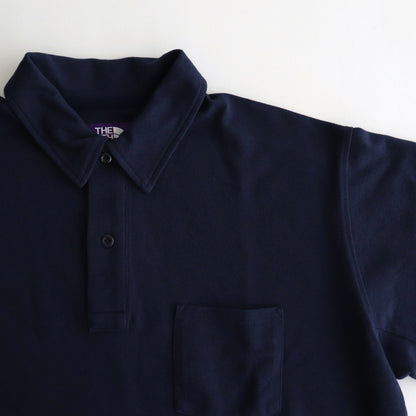 Moss Stitch Field Big Polo #Navy [N25SH091]