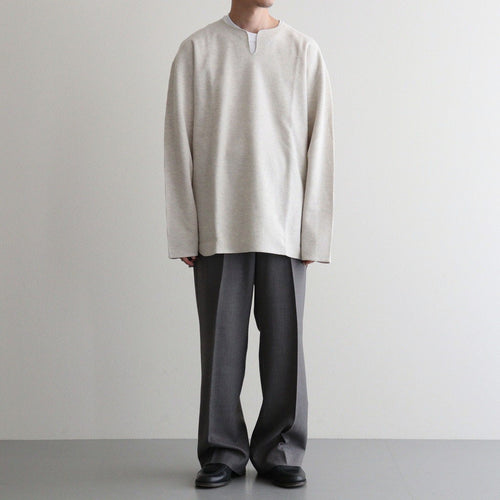 Rough&Smooth Thermal Over-neck L/S #HeatherOatmeal [bROOTS24F30F26]