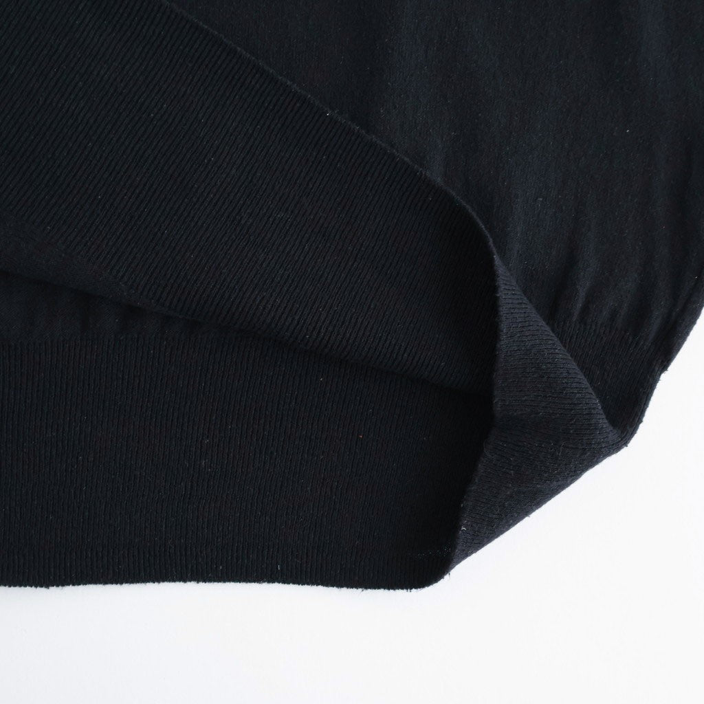 REVIVAL SOFT SILK CREW NECK #BLACK [BN-26SL-033]