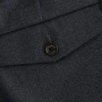 DOUBLE PLEATED SEMI EASY TROUSERS #CHARCOAL [A26C07PT02C]