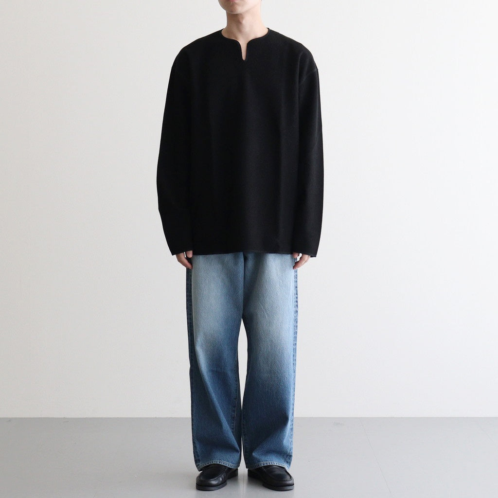 Rough&Smooth Thermal Over NeckL/S #Black [bROOTS24F30F25]