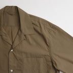 Chambray Open-Collar Shirt #OliveBeige [BHS25S021]