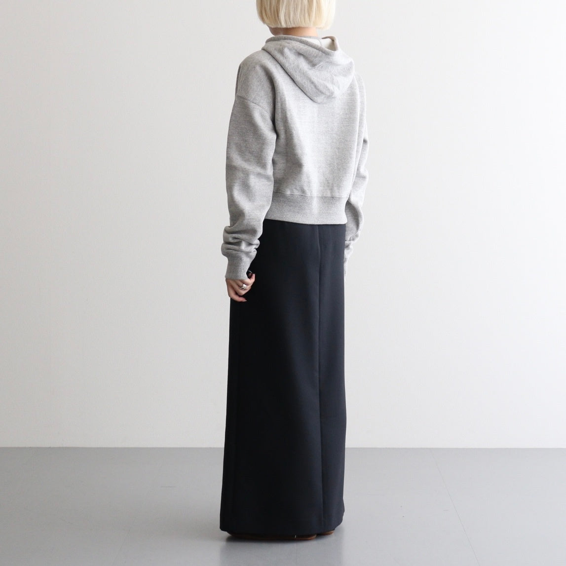 AFTER HOODIE ZIP UP SWEAT #TOP GRAY [26W-BIS-CS51]