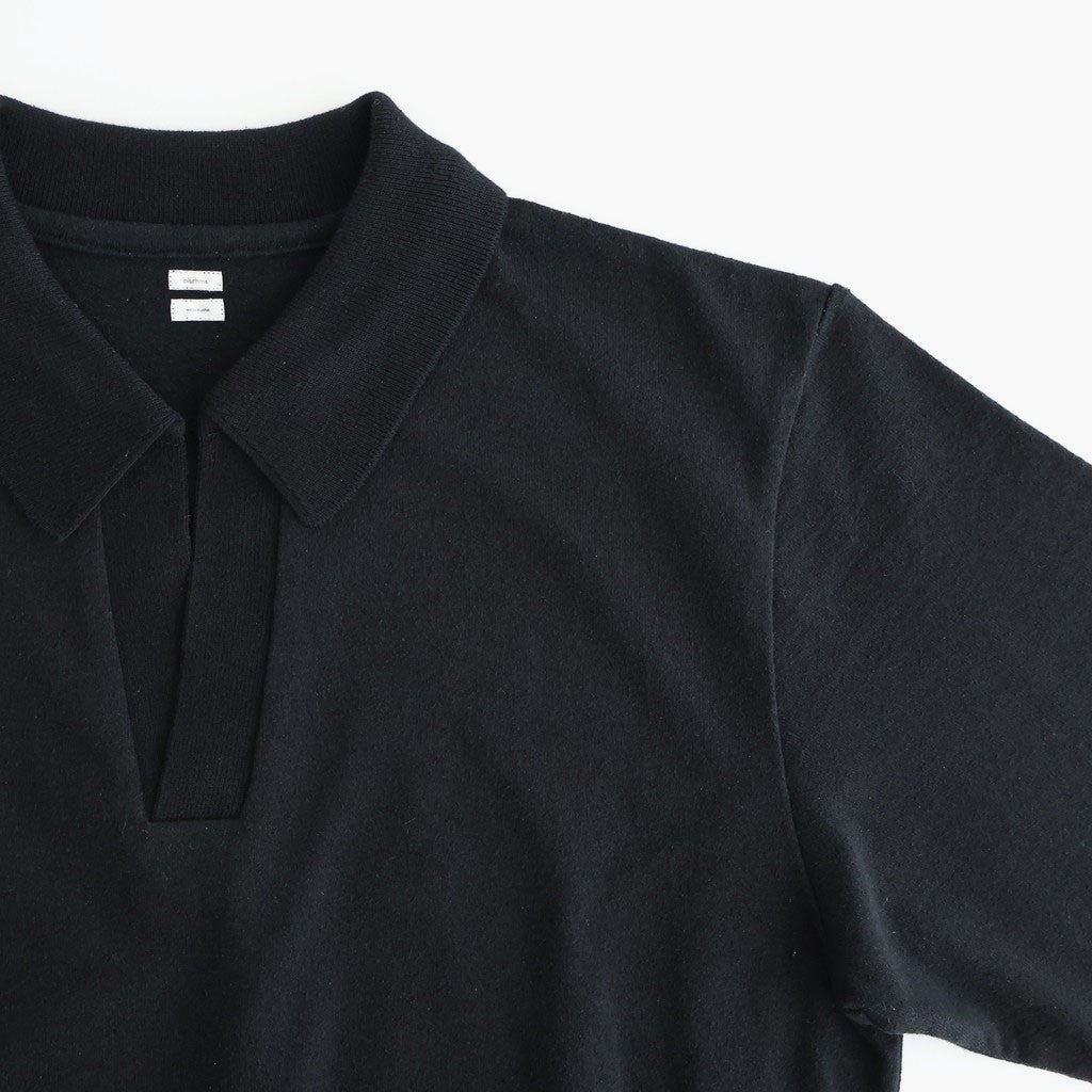 Co/Silk Nep Skipper Cropped Sleeve #Black [BHS26S029]