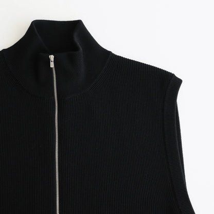 SUPER HIGH TWIST WOOL DRIVERS VEST #BLACK [BN-24FM-032]