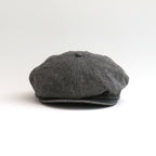 LINEN HOUNDSTOOTH CASQUETTE-OLDBOY #IVORY [Y01002]