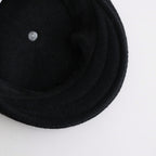 COTTON LINEN HUNTHING CAP - GENTLEMAN #BLACK [V01015]