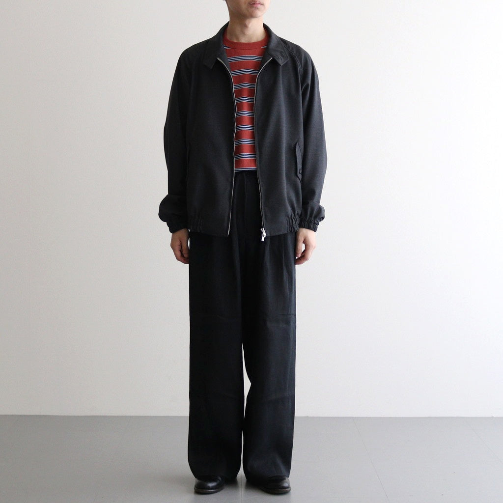 BORDER LONG SLEEVE TOP #N.REDxSAX [PMAT-CL02]