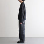 Washable Japanese Merino L/S Tee #CHARCOAL [SM61MC002]