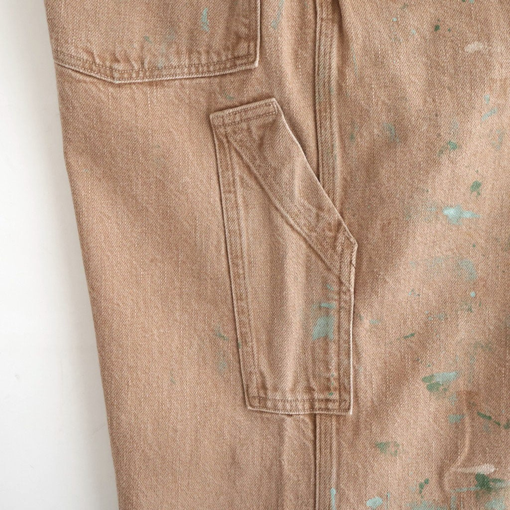 DENIM PAINTER TROUSERS #BROWN(PAINTED) [PMAV-PT10]