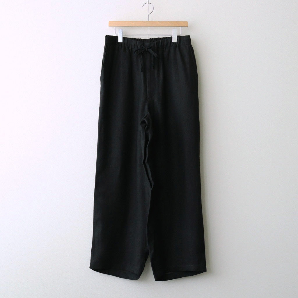 WIDE CYLINDER FIT EASY PANTS #BLACK [M26B01PT01C]