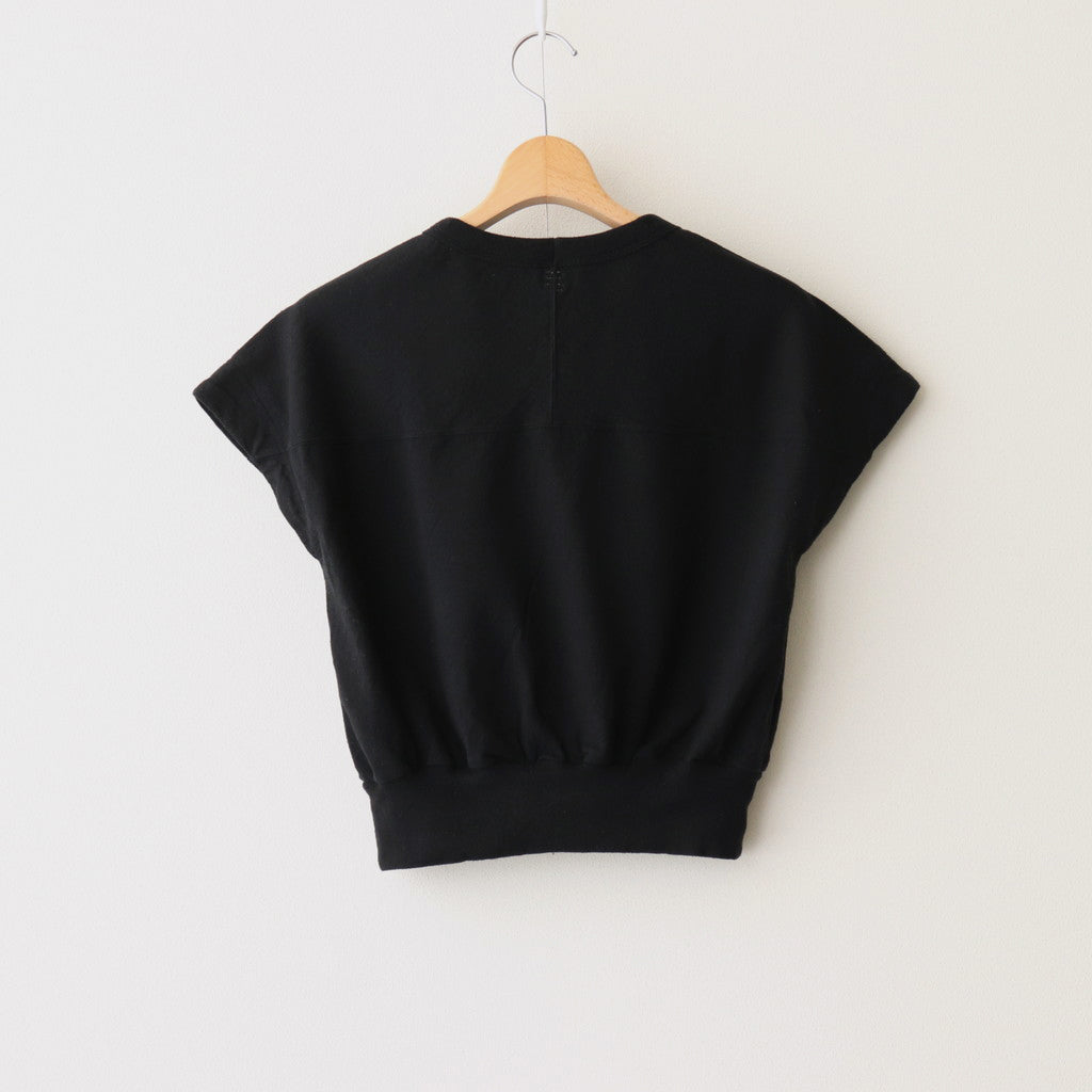 Co/Silk Nep Hem-Rib Football Sleeveless #Black [BHSW25S3]