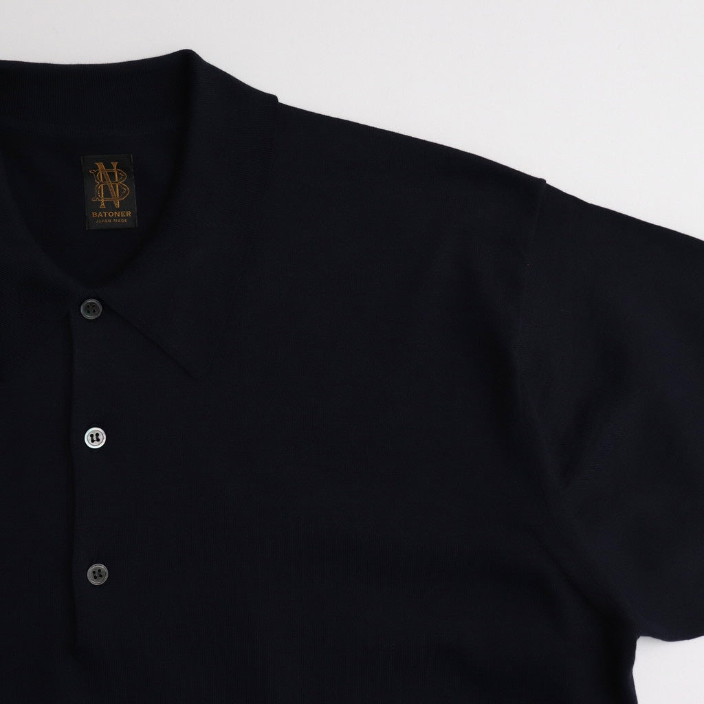 THE SEAISLAND COTTON POLO S/S #NAVY [BN-25SM-057]