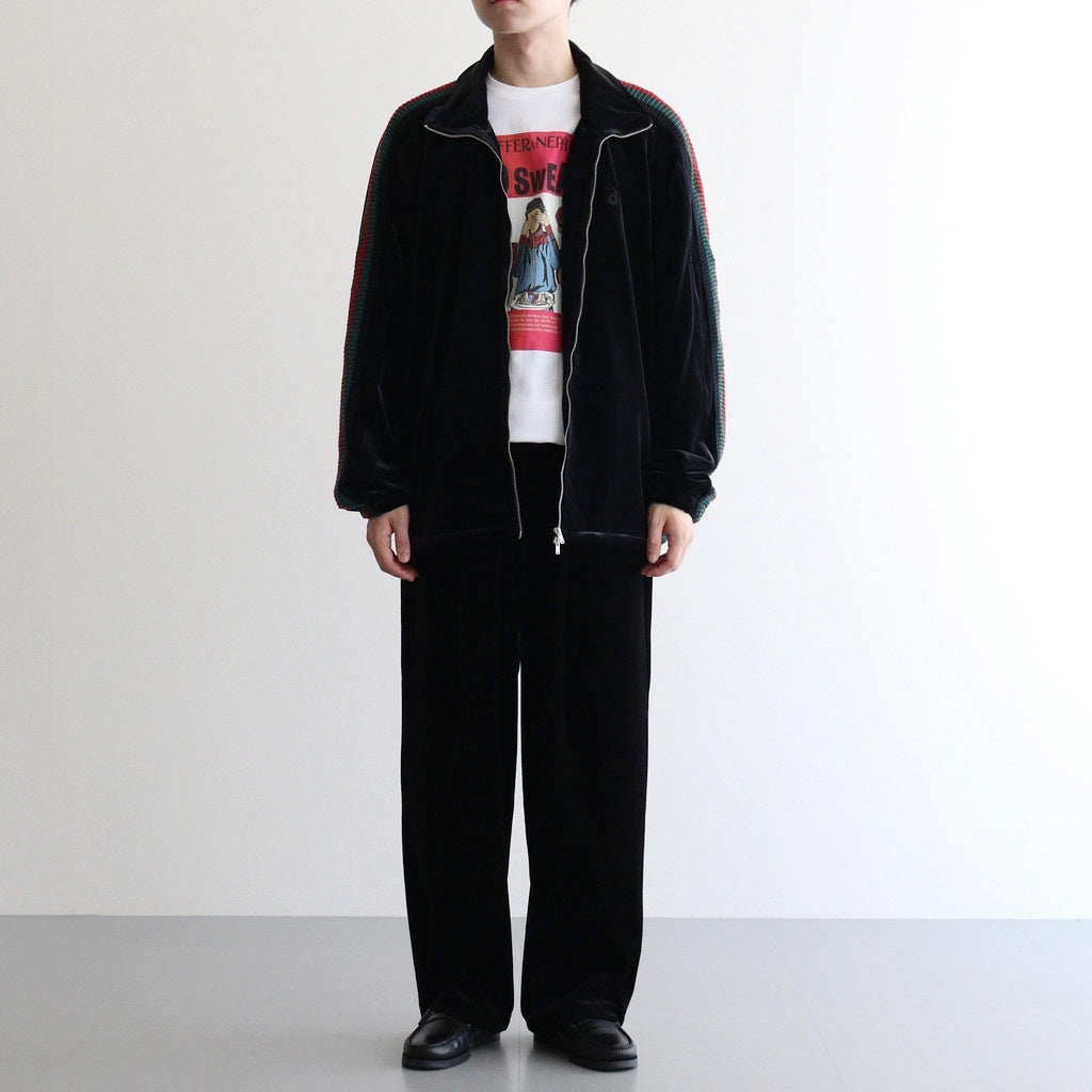 TRACK JACKET VELOURS #BLACK [DNA25B03-B]