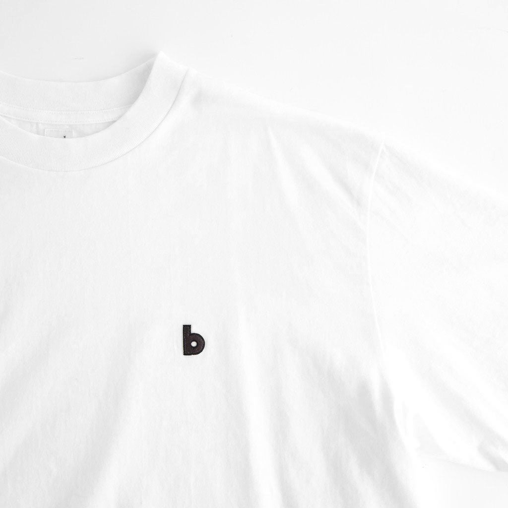 b Patch Tee WIDE #White×Charcoal [bROOTS25S34S26C]
